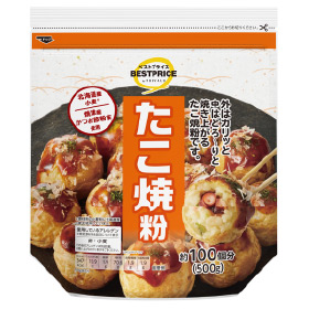 トップバリュベストプライス 北海道産小麦使用 たこ焼粉 約100個分(500g)
