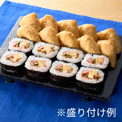 トップバリュ こだわり和風太巻の助六(つどい) ※盛り付け例