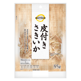 トップバリュ 皮付きさきいか