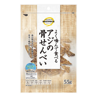 トップバリュベストプライス アジの骨せんべい
