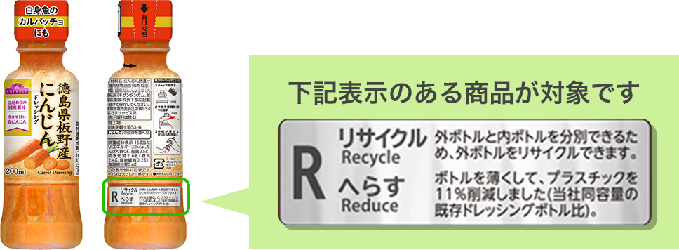 下記表示のある商品が対象です