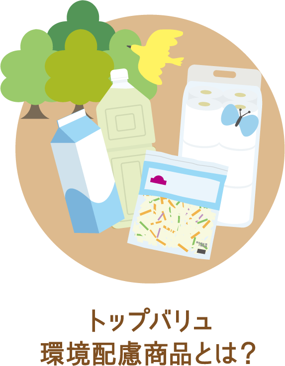 
トップバリュ環境配慮商品とは？