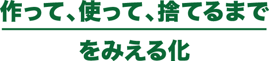 作って、使って、捨てるまでをみえる化