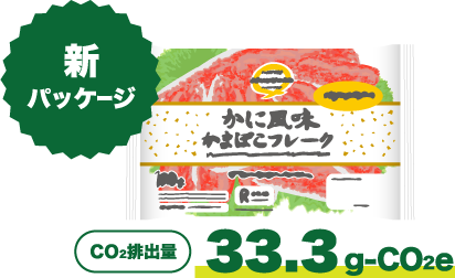 新パッケージ CO2排出量 33.3g-CO2e