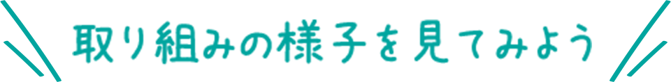 取り組みの様子を見てみよう
