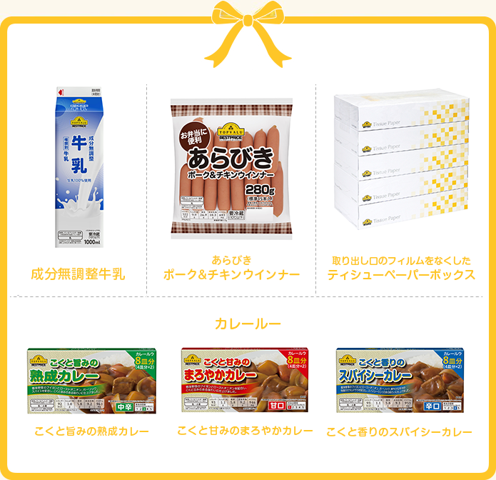 「トップバリュ ベストプライス」商品のイメージ