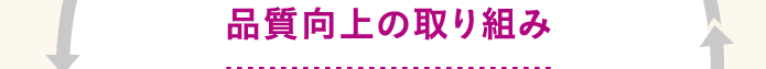 品質向上の取り組み