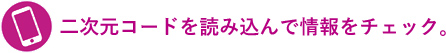二次元コードを読み込んで情報をチェック。